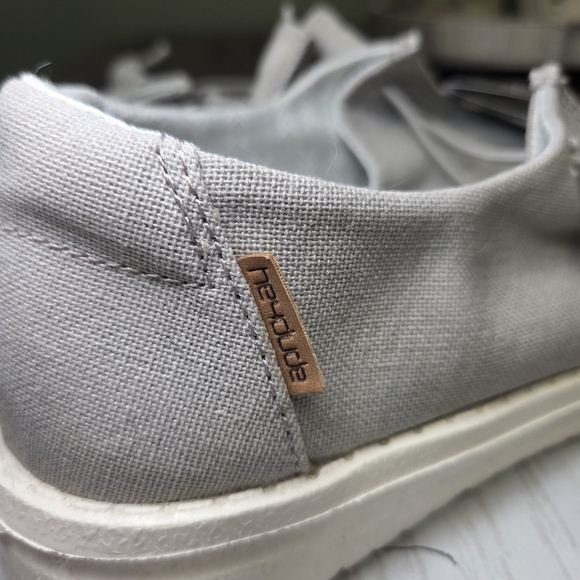NWT Hey Dude Light Gray Loafers - Picture 6 of 7